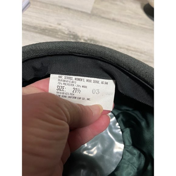 Military Service, wool serge AG-344 hat size 21 1/2 vintage 1981 - Picture 6 of 6